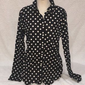 Polka Dot Banana Republic soft wash shirt